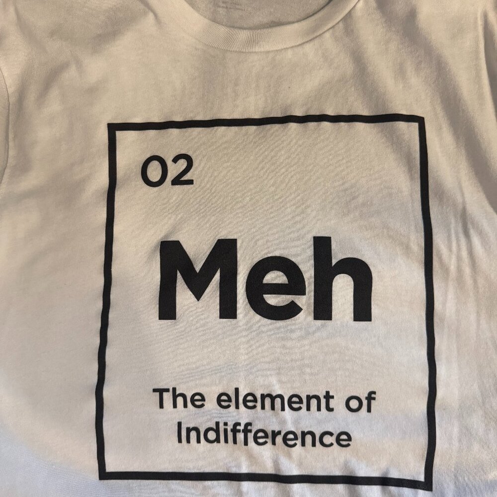 Old Navy “Meh” Graphic T-Shirt | White | XL
